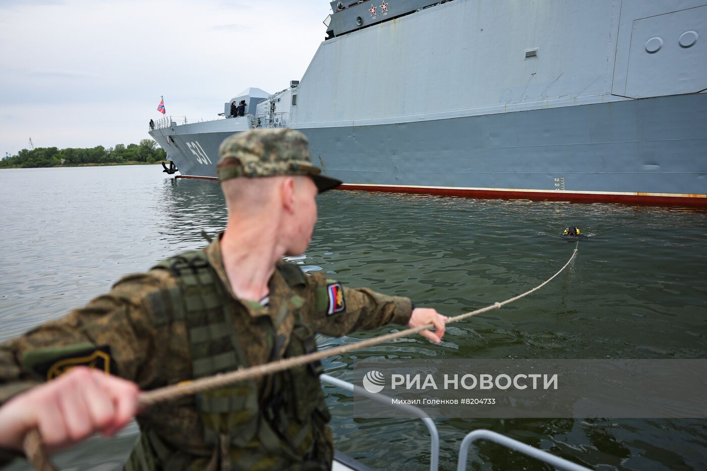 Учение противодиверсионных сил в Балтийске