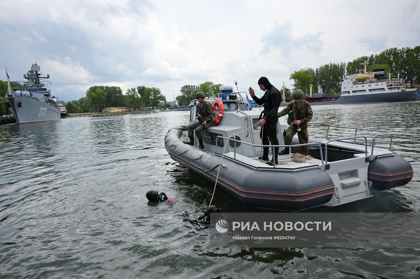 Учение противодиверсионных сил в Балтийске