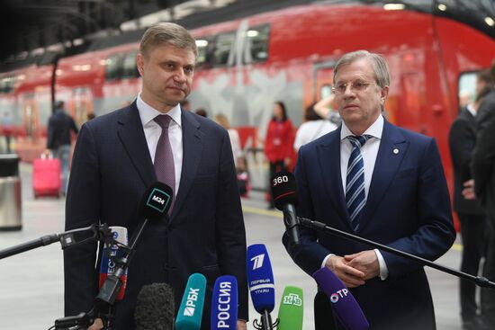 Открытие нового железнодорожного терминала в аэропорту Шереметьево