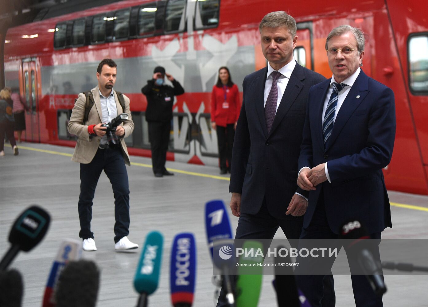 Открытие нового железнодорожного терминала в аэропорту Шереметьево