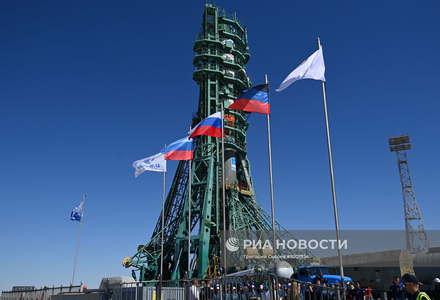 Пуск РН "Союз 2.1а" с транспортным грузовым кораблем "Прогресс МС-20"