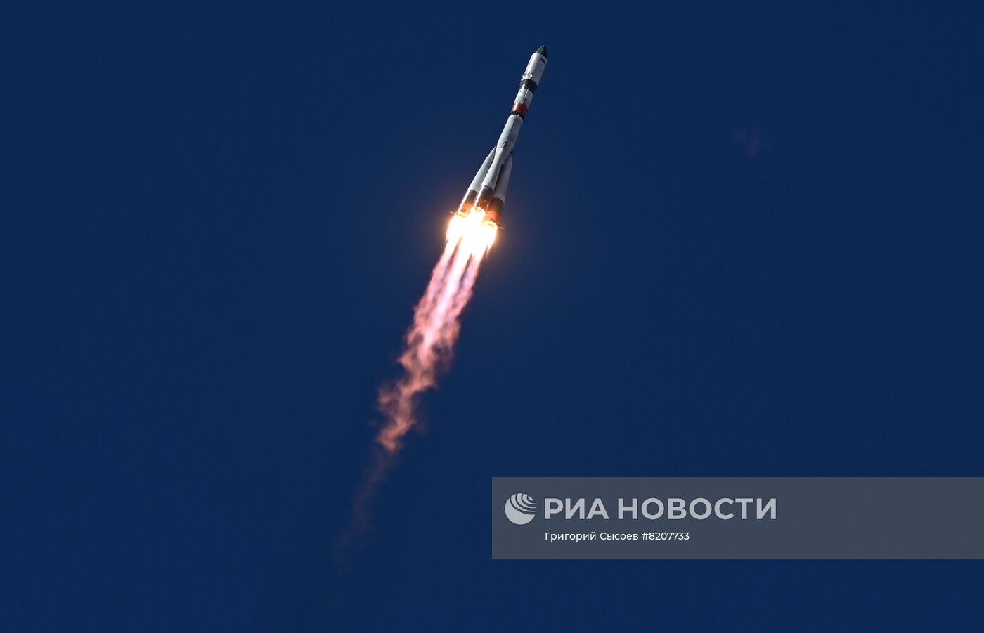 Пуск РН "Союз 2.1а" с транспортным грузовым кораблем "Прогресс МС-20"