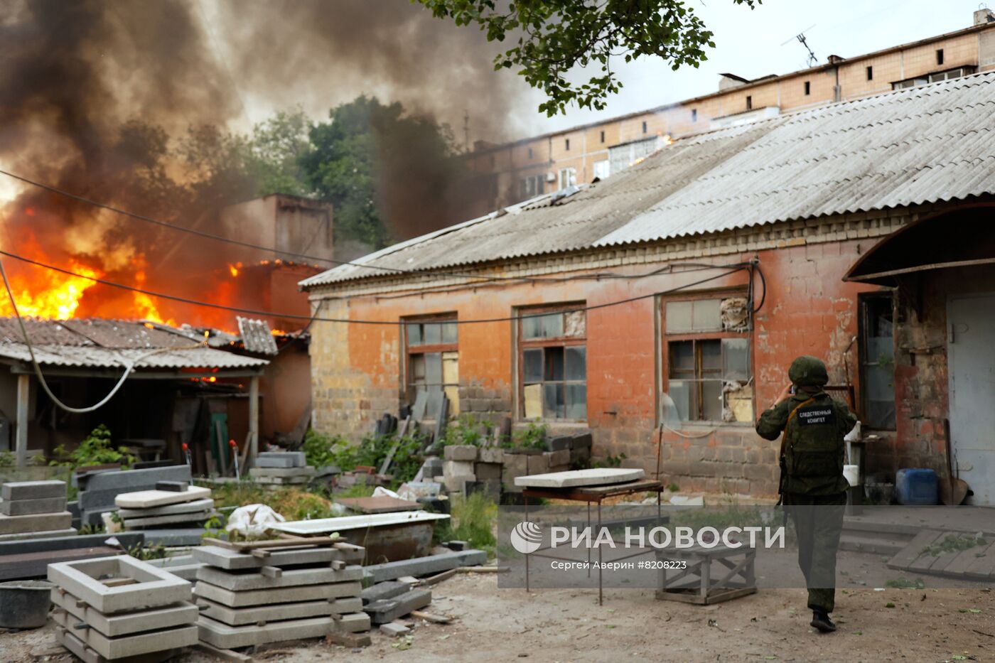 Украинские войска обстреляли центральные районы Донецка из "Града"