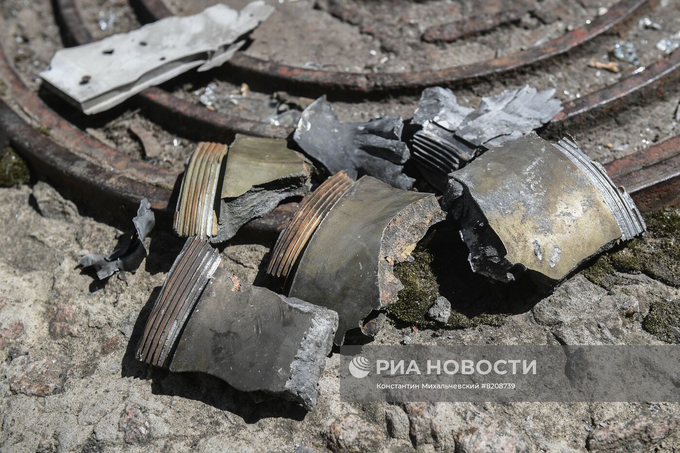 Последствия обстрела Донецка