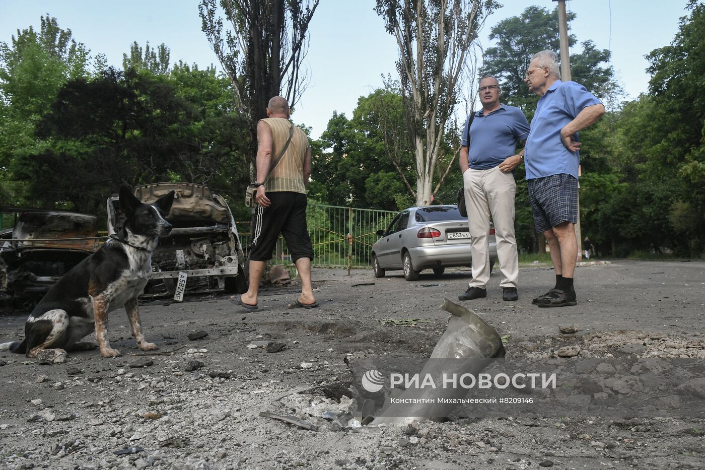 Последствия обстрелов Донецка украинскими войсками