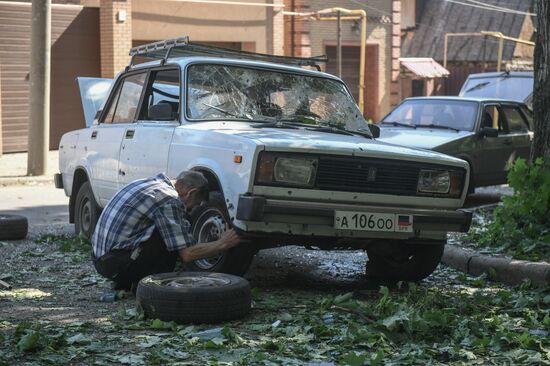 Последствия обстрелов Донецка украинскими войсками
