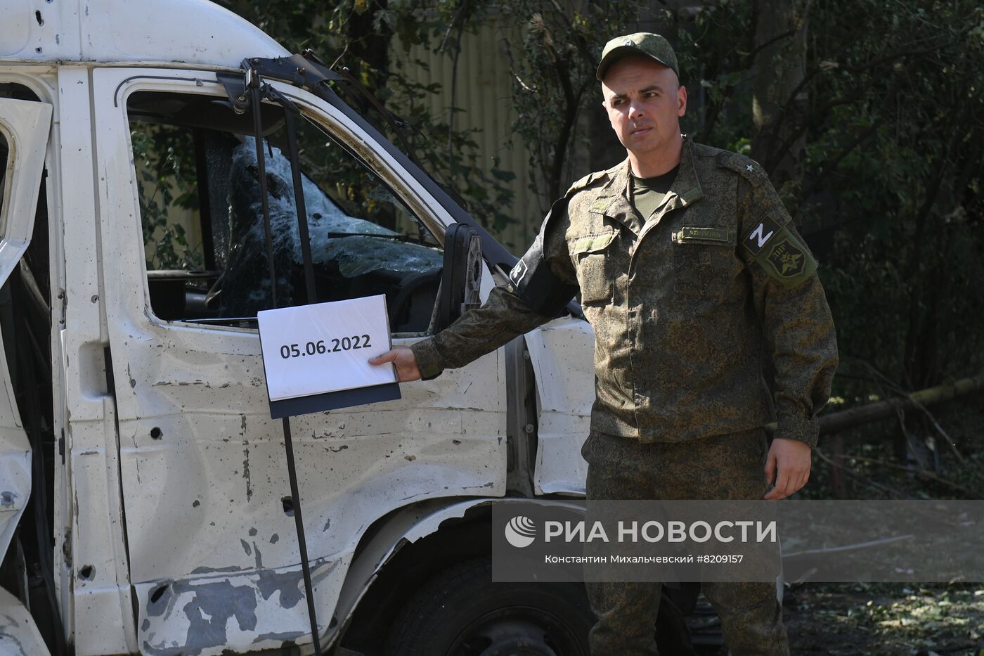 Последствия обстрелов Донецка украинскими войсками