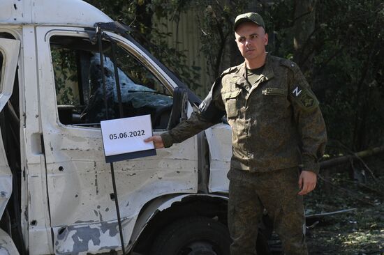 Последствия обстрелов Донецка украинскими войсками