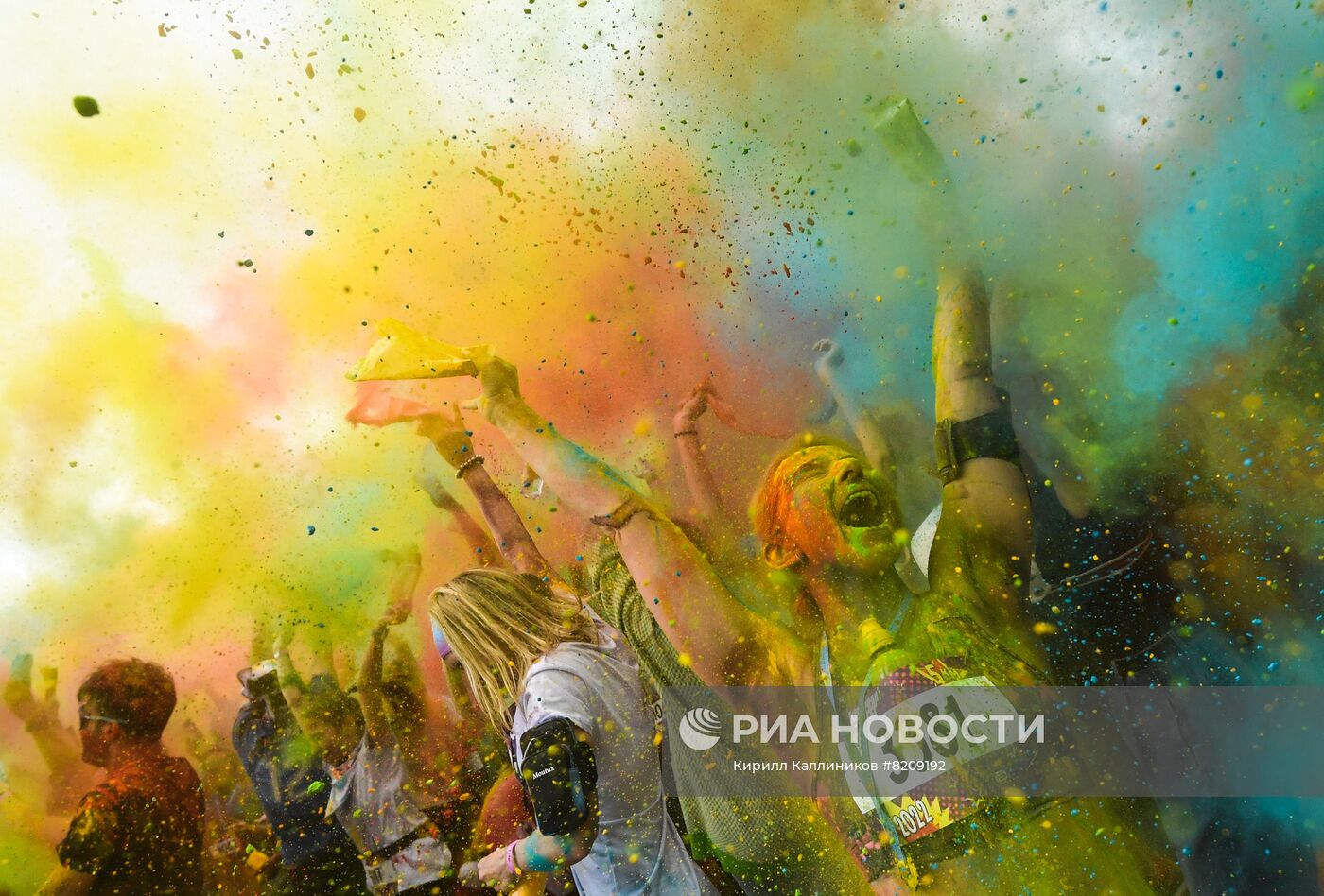 Красочный забег в "Лужниках"