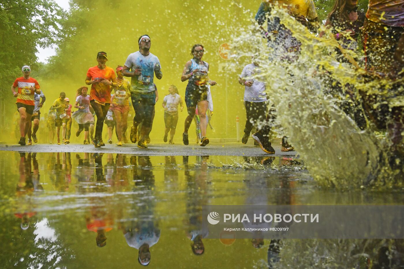 Красочный забег в "Лужниках"