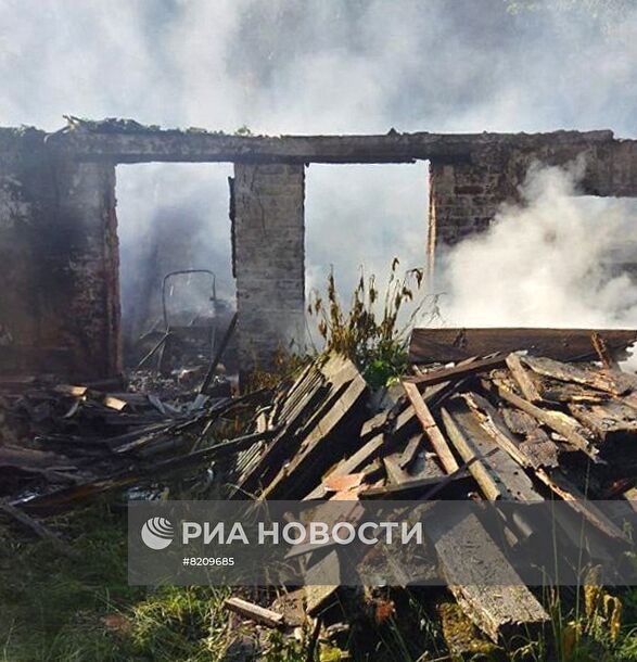 Поселок Теткино в Курской области обстрелян со стороны украинских военных