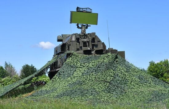 Работа ПВО "Тор М2У" в зоне проведения спецоперации