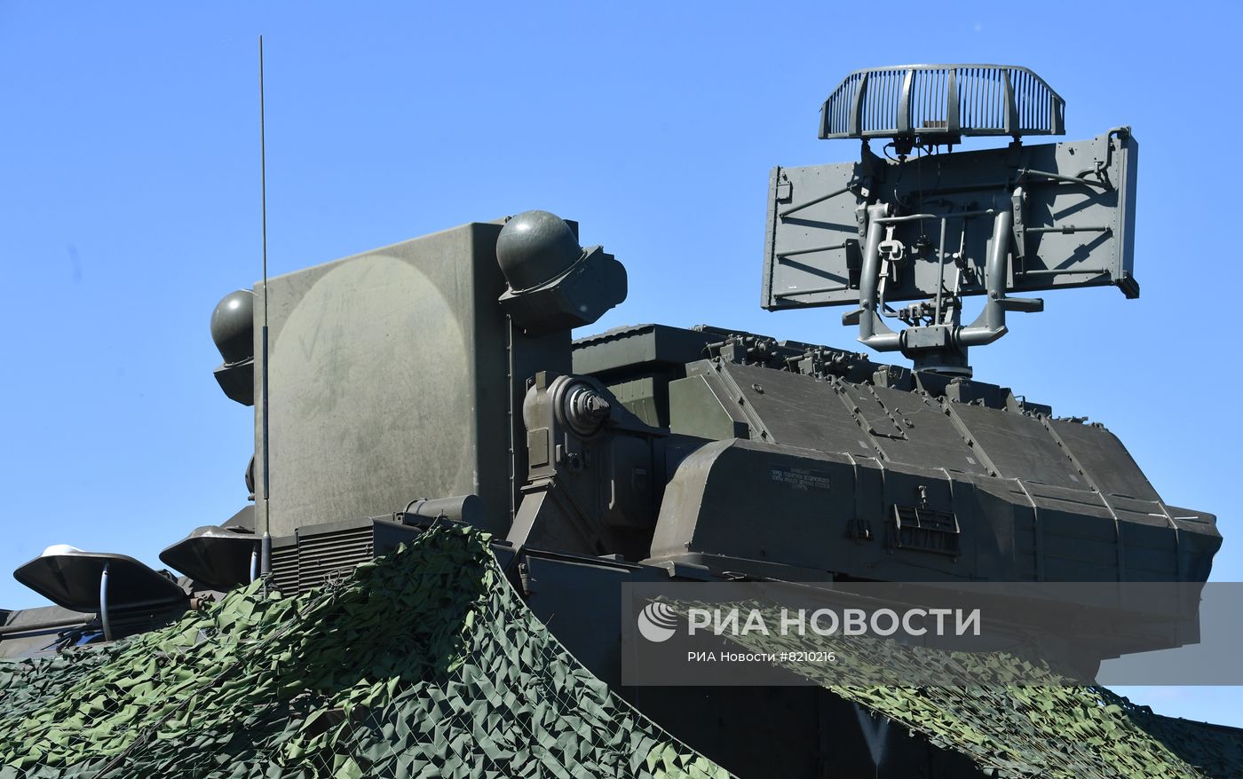 Работа ПВО "Тор М2У" в зоне проведения спецоперации