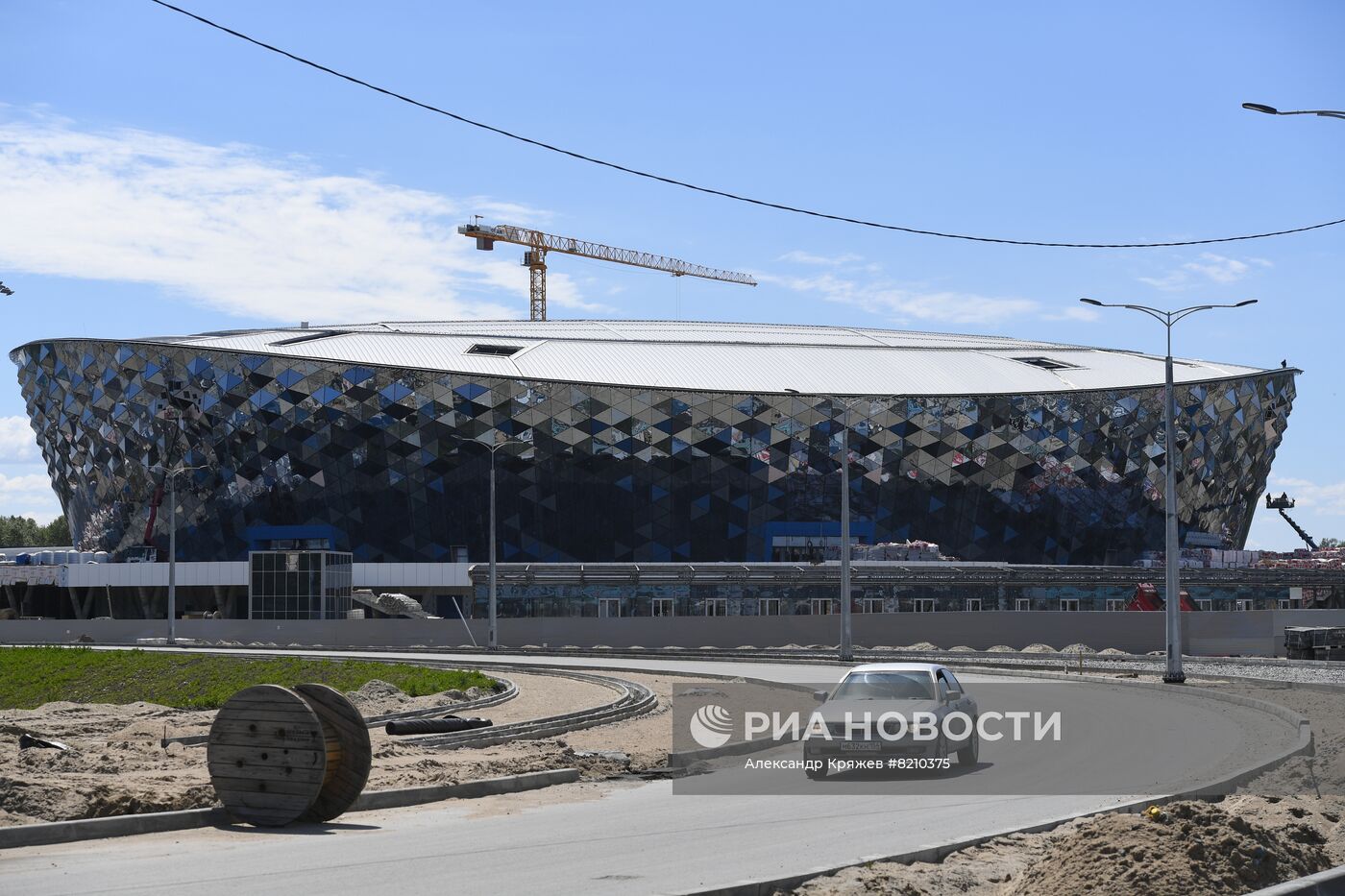 Строительство ледовой арены в Новосибирске