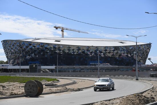 Строительство ледовой арены в Новосибирске