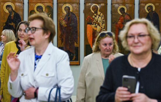 Открытие выставки "Коломенское. 100 шедевров русского искусства. Вне границы времен"