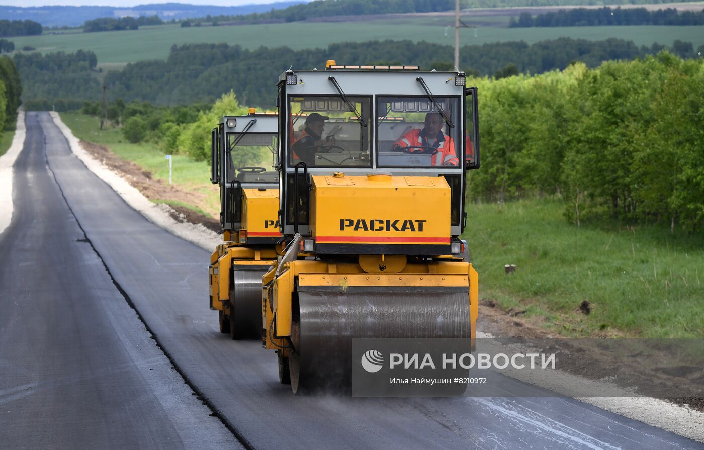 Дорожные работы в Красноярском крае