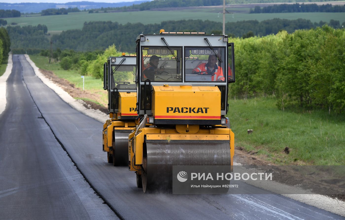 Дорожные работы в Красноярском крае