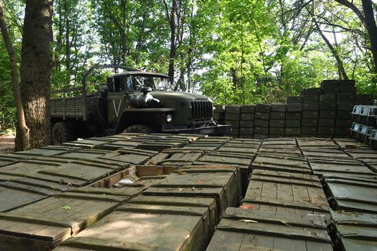 Отправка материально-технического обеспечения ВС РФ в зону специальной военной операции