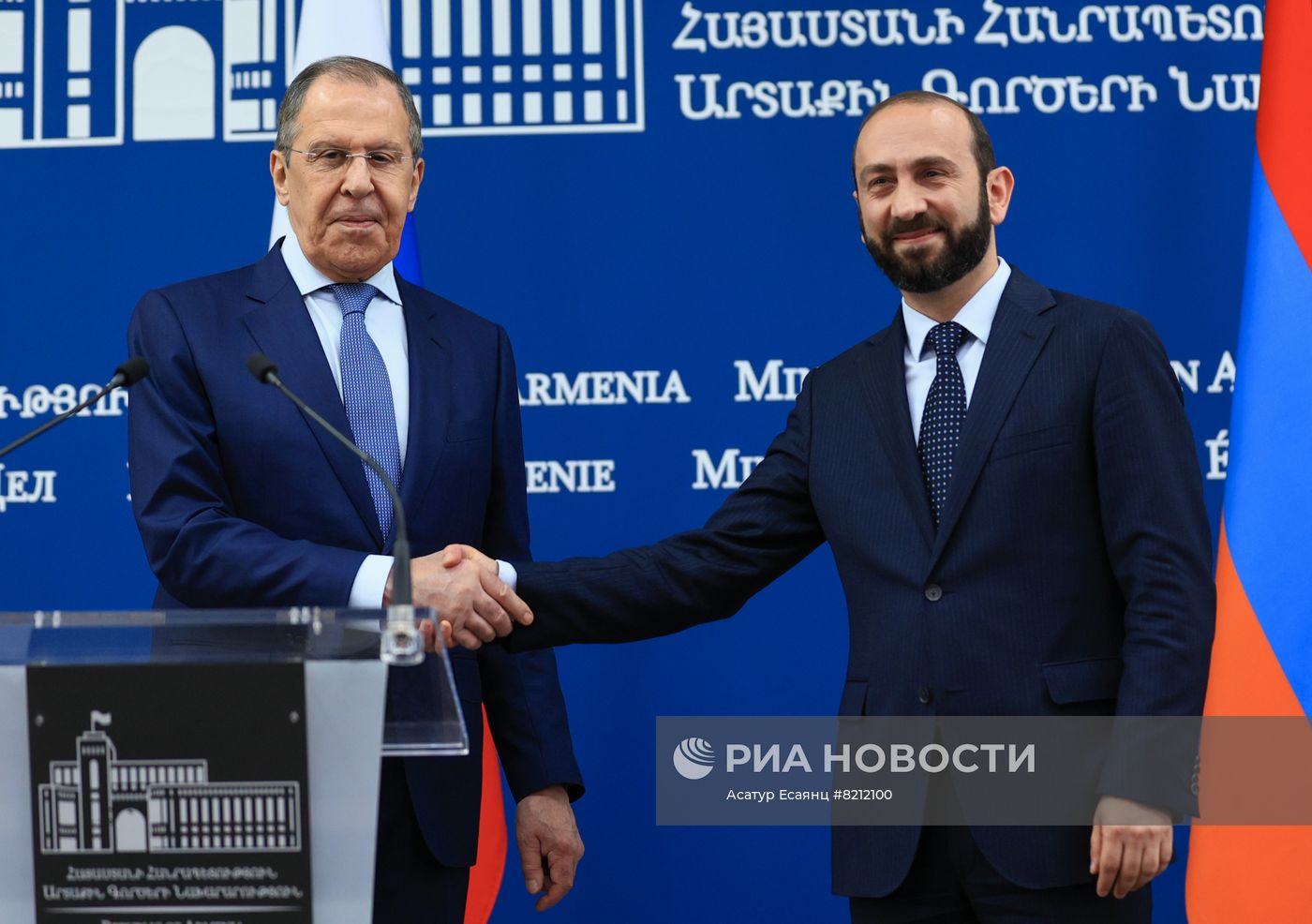Визит главы МИД РФ С. Лаврова в Армению