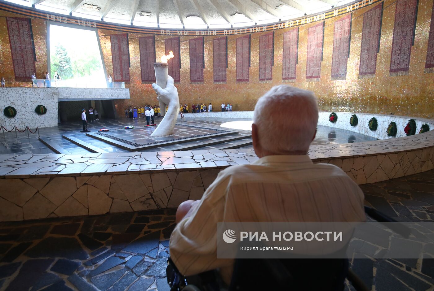 99-летний ветеран Великой Отечественной войны посетил Мамаев курган