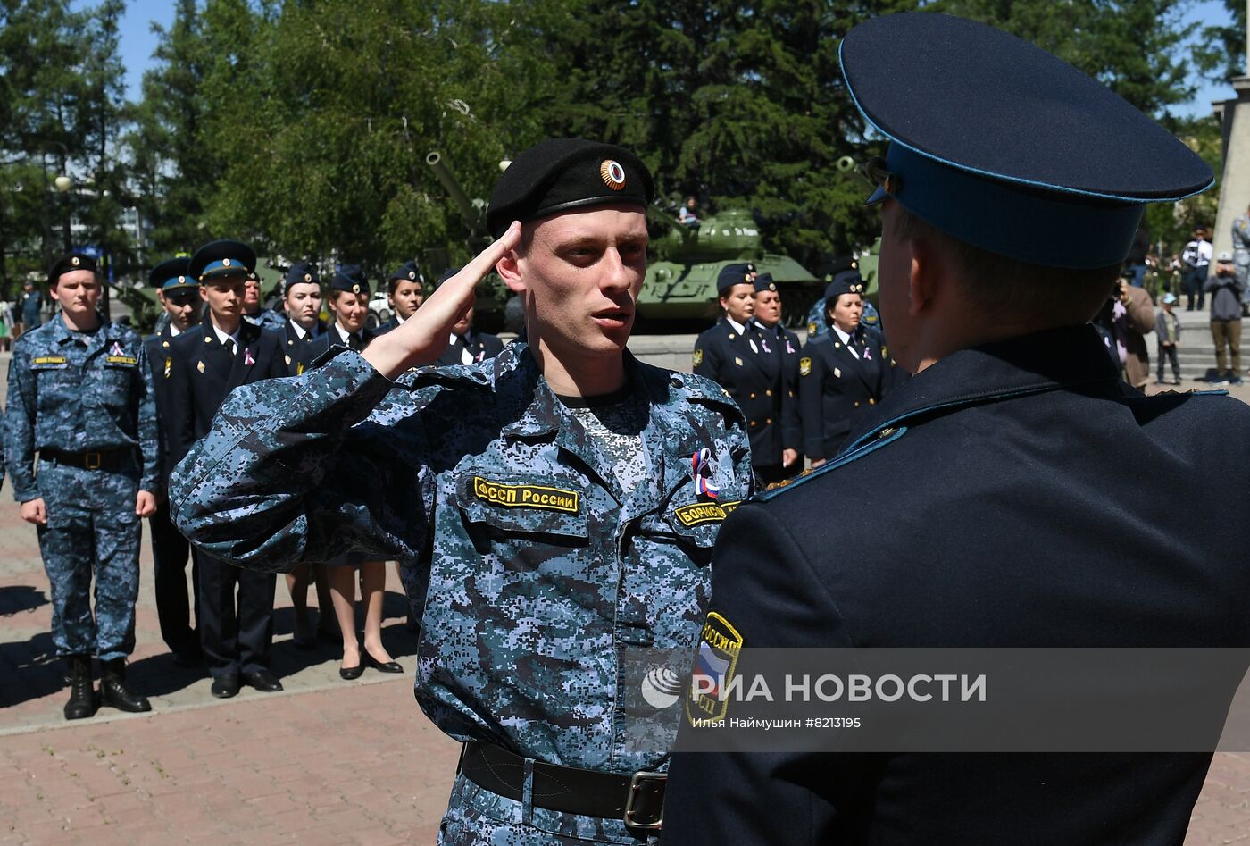 Церемония приведения к присяге сотрудников силовых ведомств в Красноярске