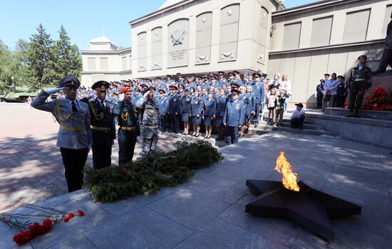 Церемония приведения к присяге сотрудников силовых ведомств в Красноярске