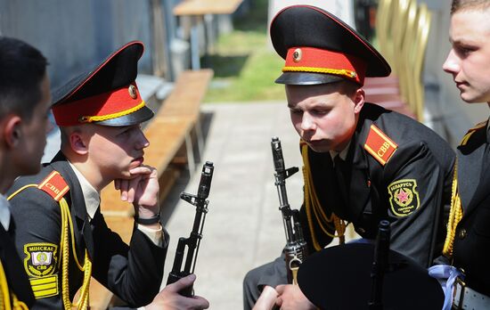Выпускной в Минском суворовском военном училище
