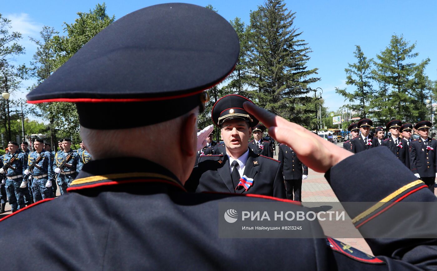 Церемония приведения к присяге сотрудников силовых ведомств в Красноярске