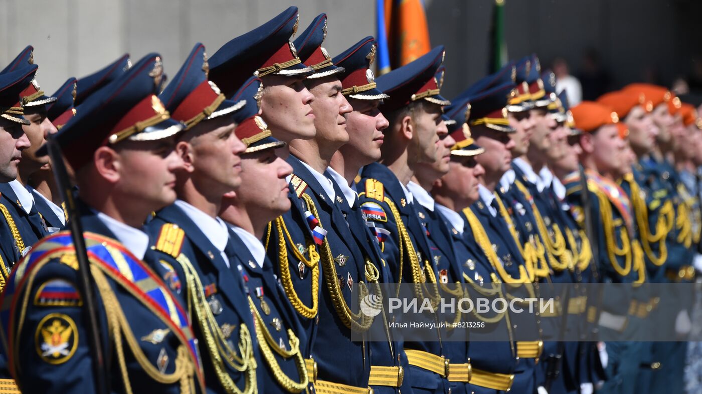 Церемония приведения к присяге сотрудников силовых ведомств в Красноярске