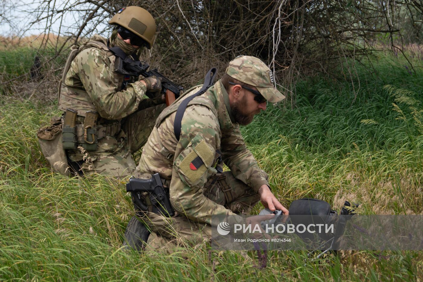 Работа подразделений ВДВ ВС РФ под Николаевом