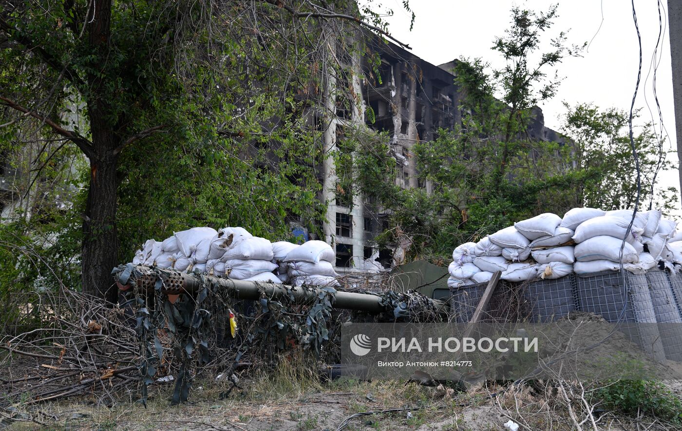 Городские кварталы Северодонецка в ЛНР после освобождения