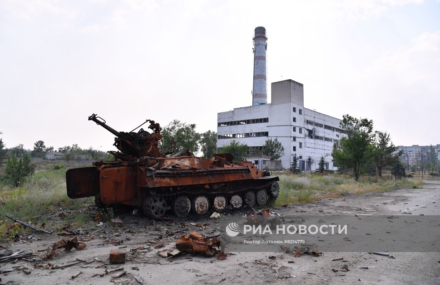 Городские кварталы Северодонецка в ЛНР после освобождения