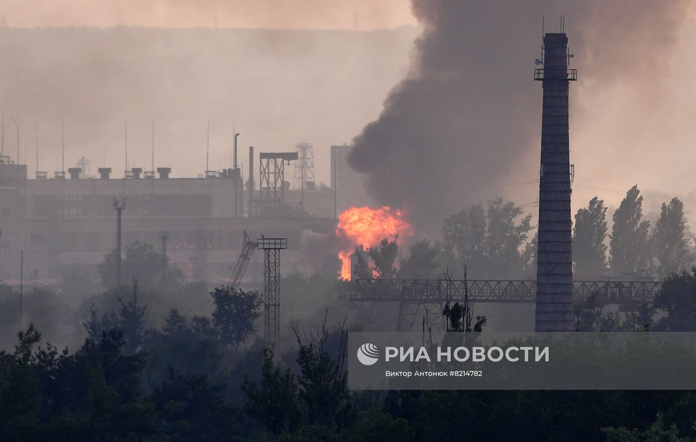 Городские кварталы Северодонецка в ЛНР после освобождения