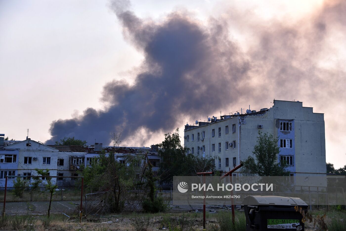 Городские кварталы Северодонецка в ЛНР после освобождения