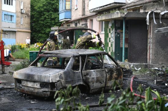 Несколько районов Донецка подверглись обстрелу