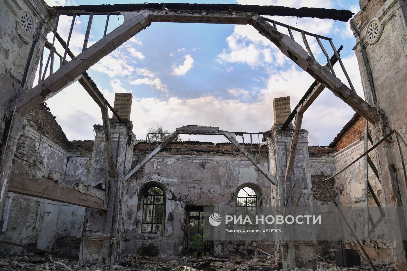 Освобожденные от украинских войск Камышеваха и Попасная в ЛНР