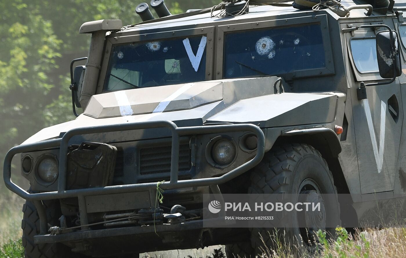 Российские войска в районе города Изюм