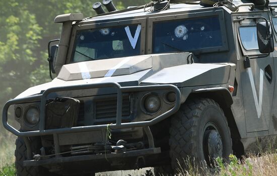 Российские войска в районе города Изюм