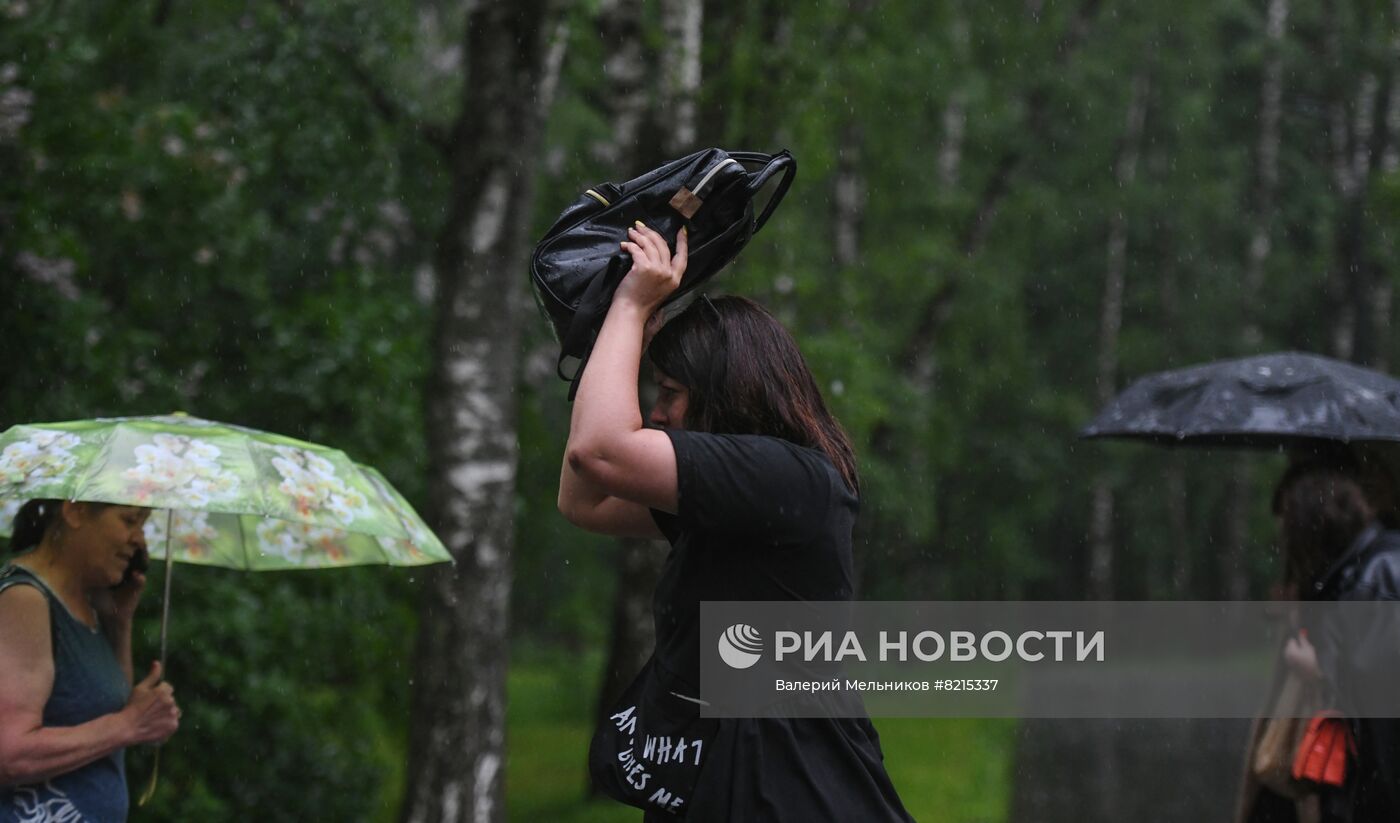 Дождь в Москве
