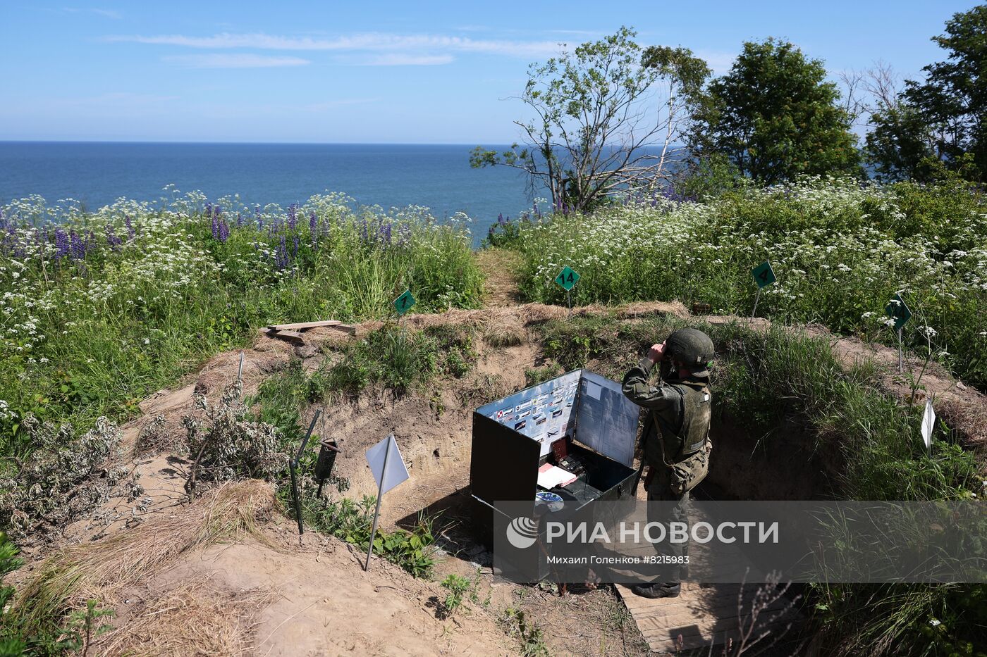 Учение ракетных войск с применением БРК "Бал" в Калининградской области