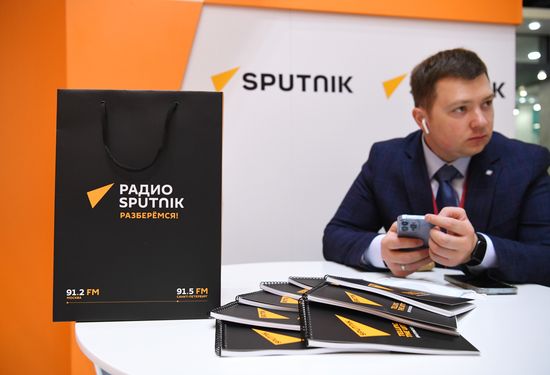 ПМЭФ-2022. Работа студии радио Sputnik