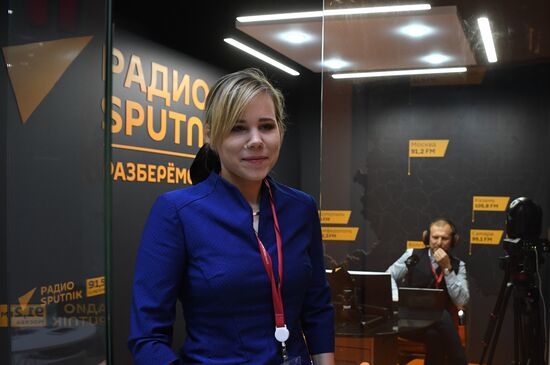 ПМЭФ-2022. Работа студии радио Sputnik