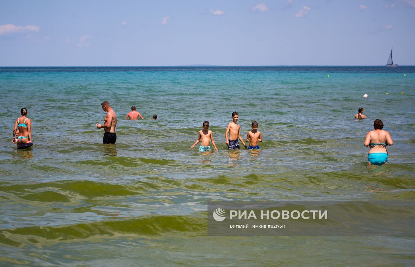 Цветение водорослей в Краснодарском крае