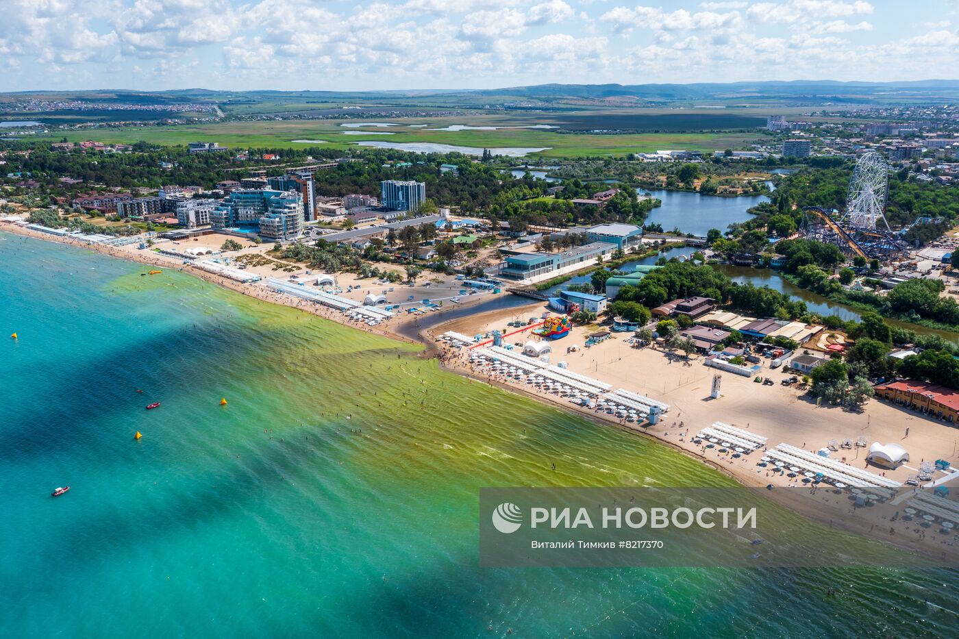 Цветение водорослей в Краснодарском крае