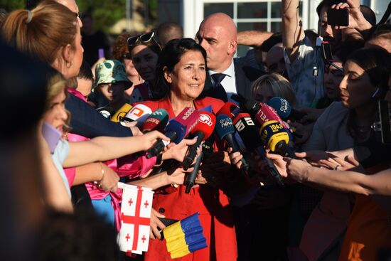 Митинг за евроинтеграцию в Грузии