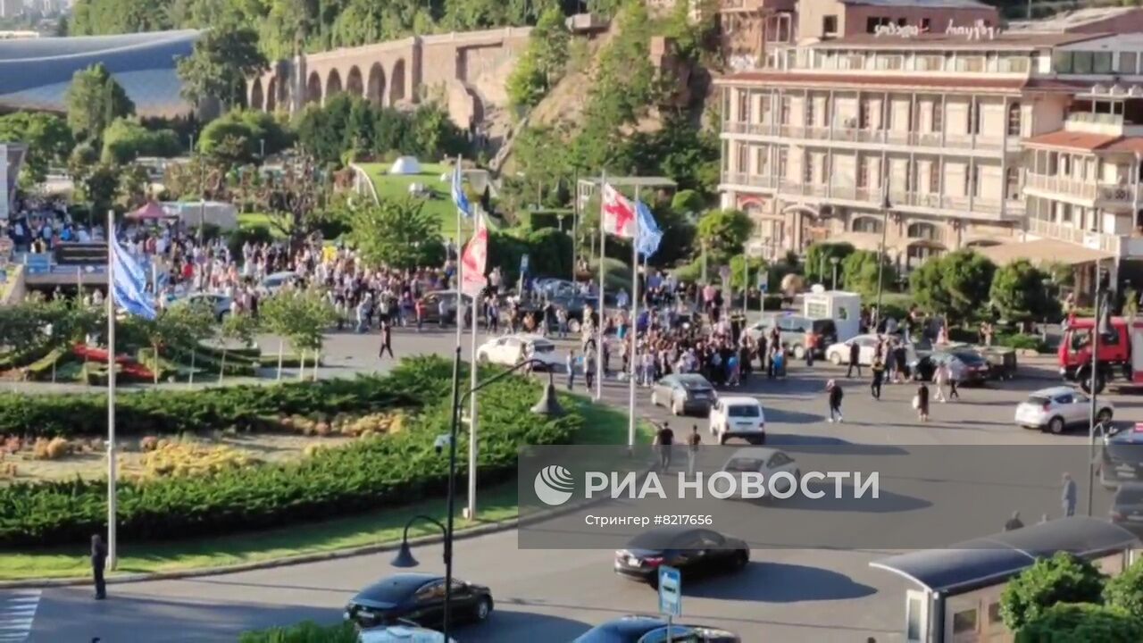 Митинг за евроинтеграцию в Грузии