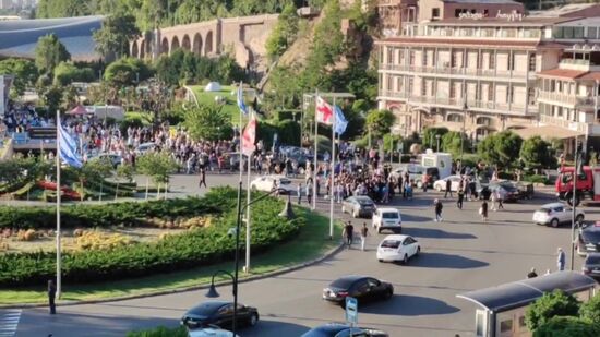 Митинг за евроинтеграцию в Грузии