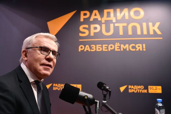 ПМЭФ-2022. Работа студии радио Sputnik  