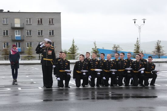 Первый выпуск курсантов в мурманском филиале Нахимовского военно-морского училища